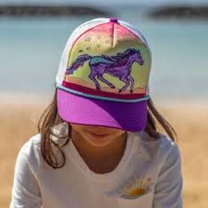 SUNDAY AFTERNOONS ARTIST SERIES HORSE FEATHER TRUCKER CAP KIDS / Size 3-12